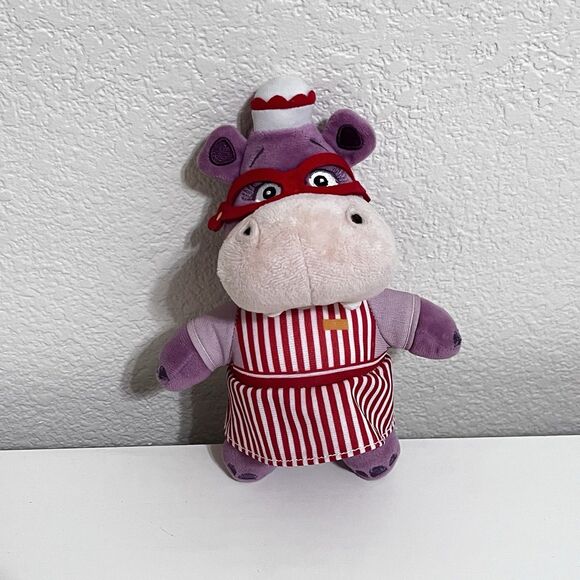 Disney Store Doc McStuffins Nurse Hallie Hippo 8" Plush Toy Stuffed Animal - Picture 1 of 10